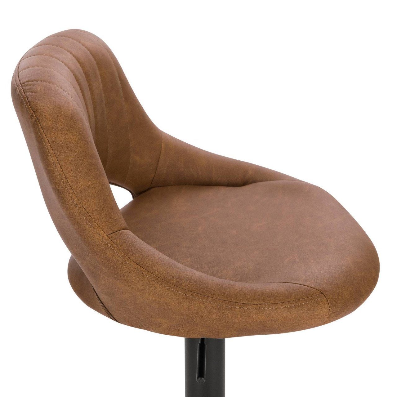 EUGAD Barhocker (4 St), aus Kunstleder und Stahl stufenlos höhenverstellbar