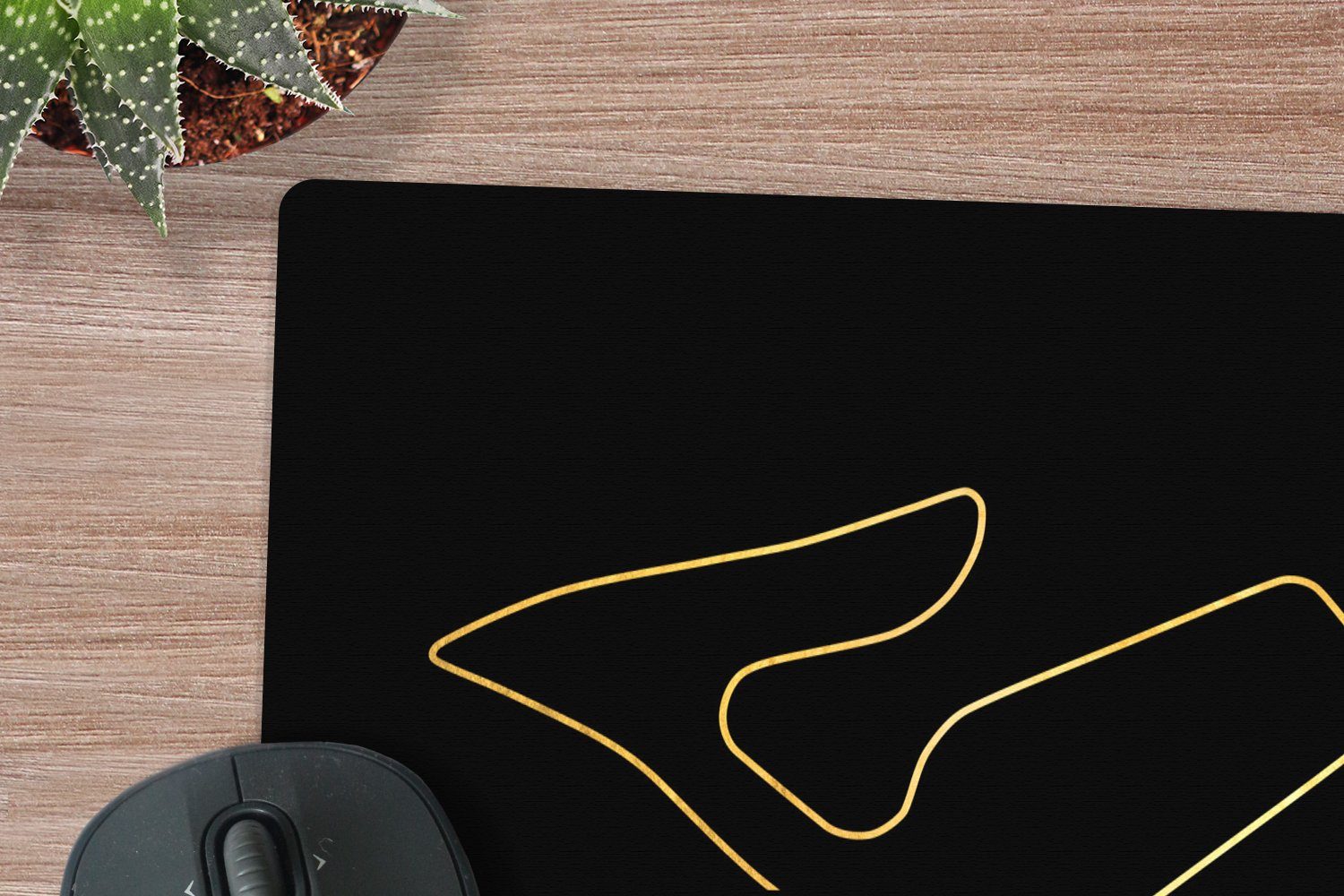 MuchoWow Mauspad Formel 1 - Rennstrecke - Red Bull Ring (1-St), Mouse pad groß, Schreibtisch Zubehör, 50x50 cm