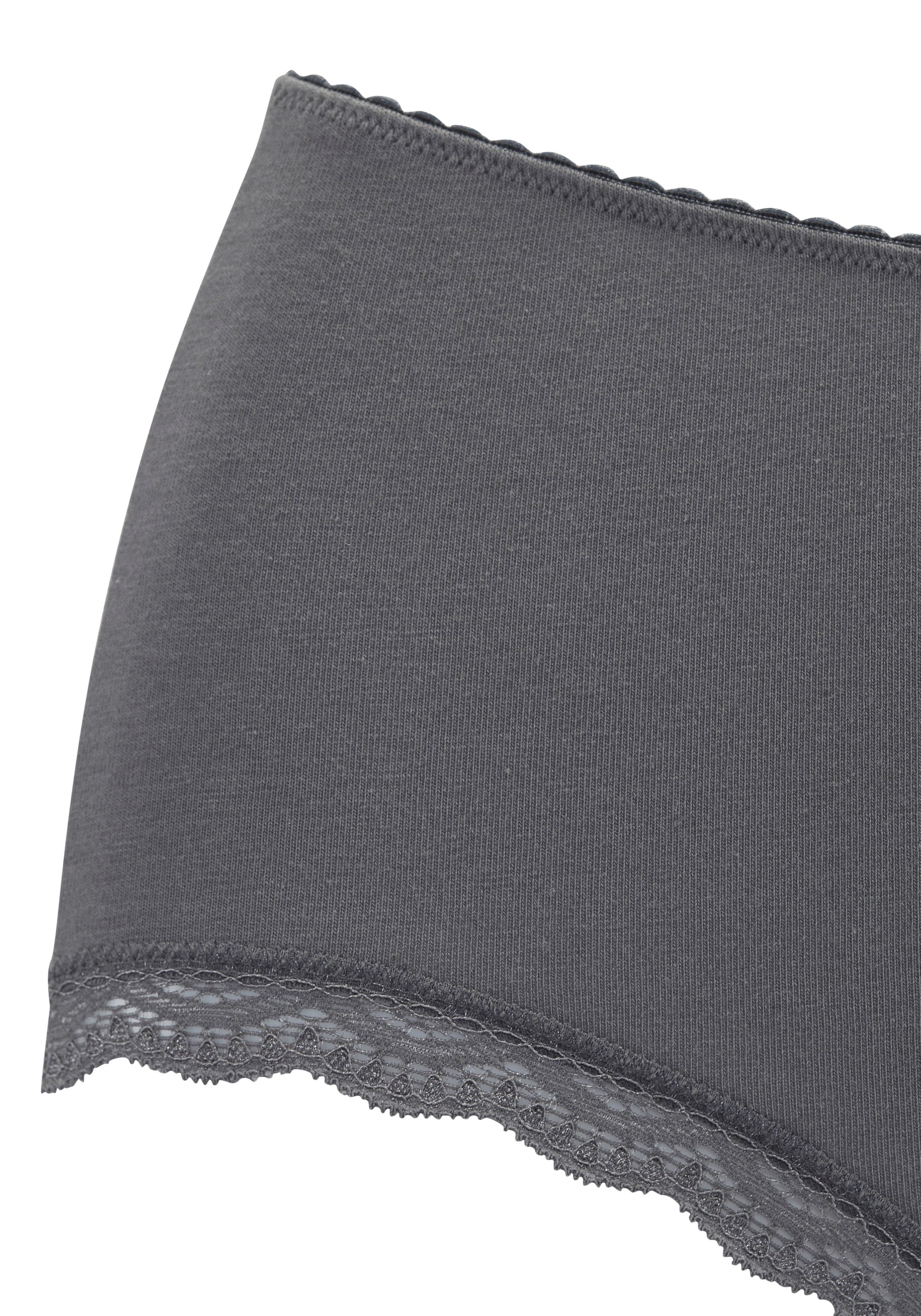 LASCANA Taillenslip (5er-Pack) aus elastischer Baumwolle mit zarter Spitze, mit Aufbewahrungsbox – Bild 5 von 5