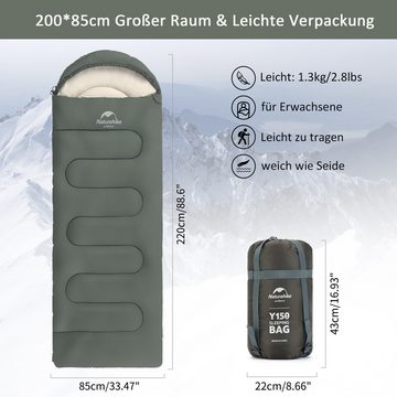 Naturehike Deckenschlafsack Ultraleichter Schlafsack, 220 x 85CM mit Tragetasche, Weich und hautfreundlich, Vielseitig einsetzbar