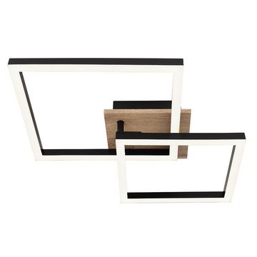 etc-shop LED Deckenleuchte, Leuchtmittel inklusive, Warmweiß, Deckenlampe Wohnzimmerlampe schwarz Deckenleuchte