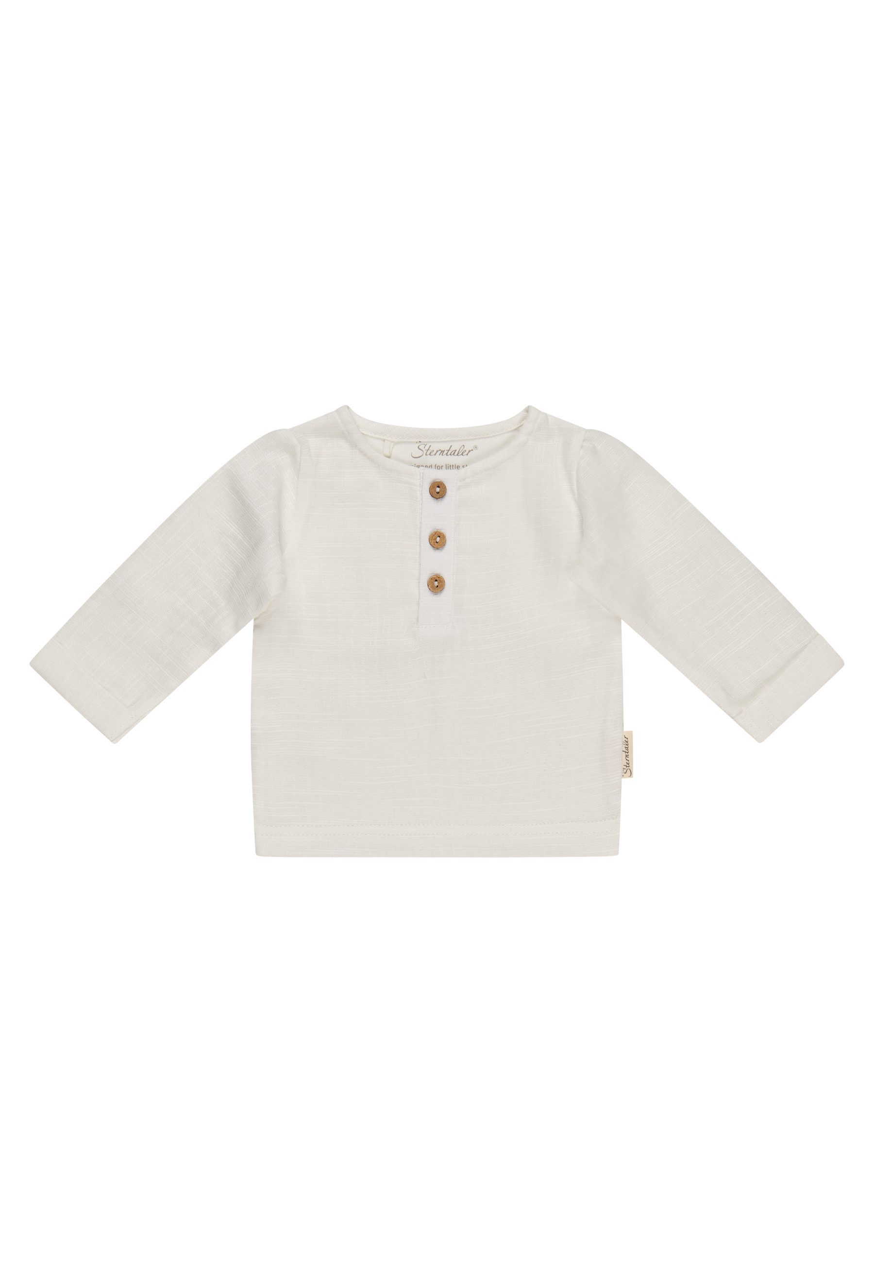 Langarmshirt Hemd Leinenoptik