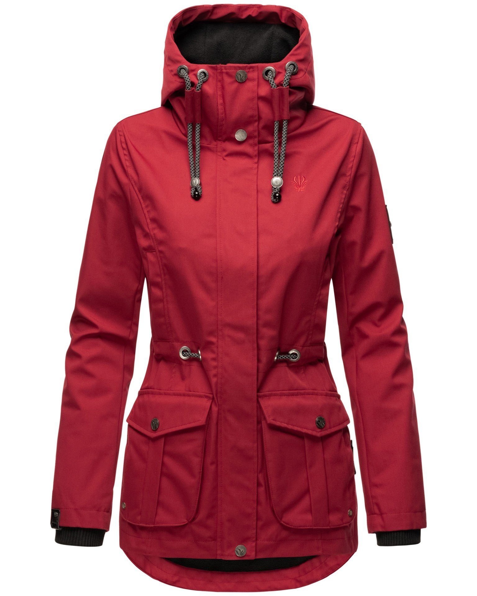 Kapuze Outdoorjacke Princess Marikoo blood verstellbarer red Babetaa mit