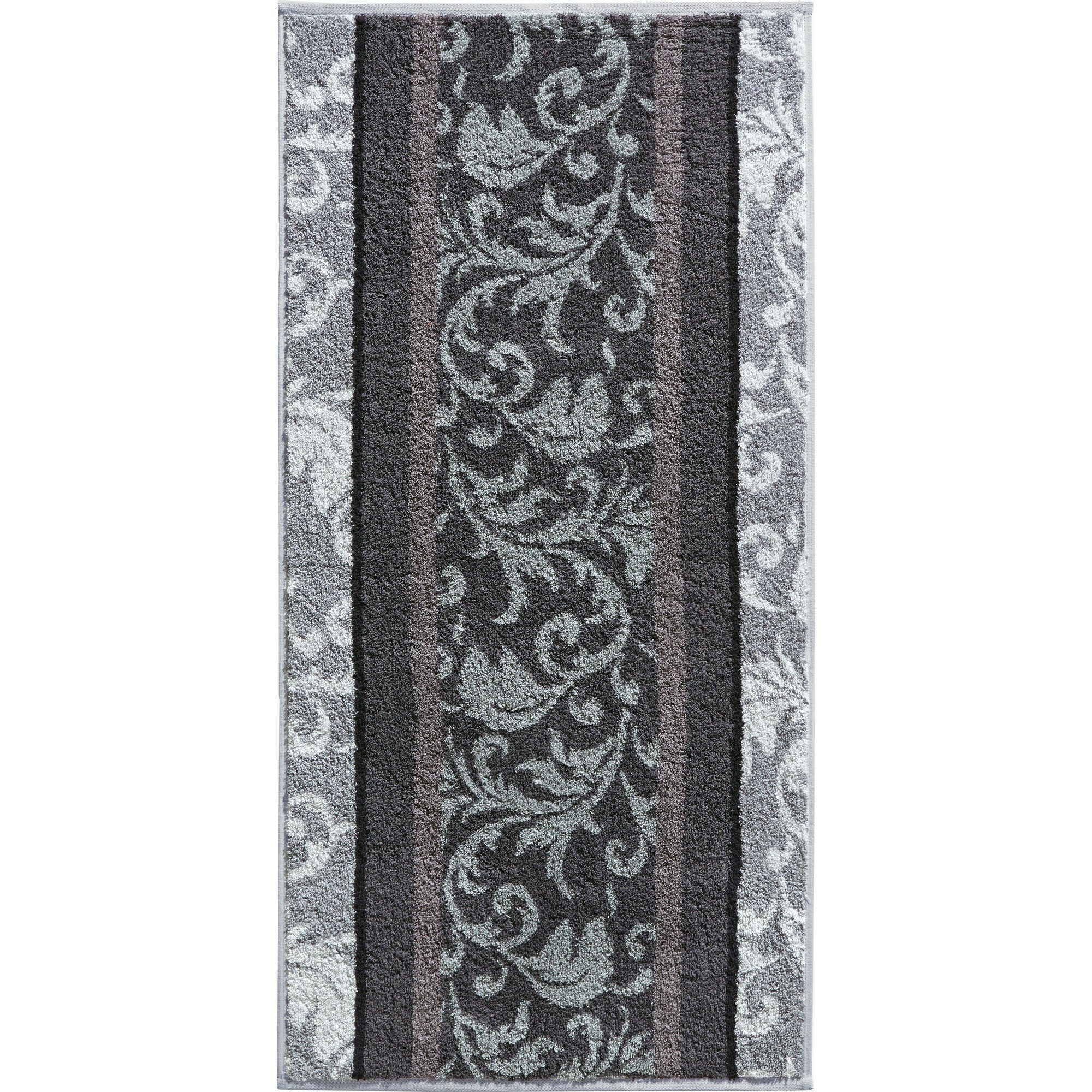 Erwin Müller Handtuch Handtuch "Ludwigsburg" 4er-Pack, Jacquard, Walk-Frottier Uni/Karo/Ornamente – Bild 4 von 5