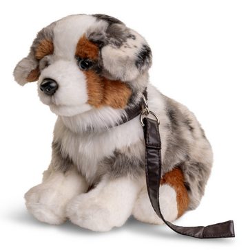 Uni-Toys Kuscheltier Australischer Schäferhund, 22 cm - m/o Leine - Plüsch-Hund, Plüschtier, zu 100 % recyceltes Füllmaterial