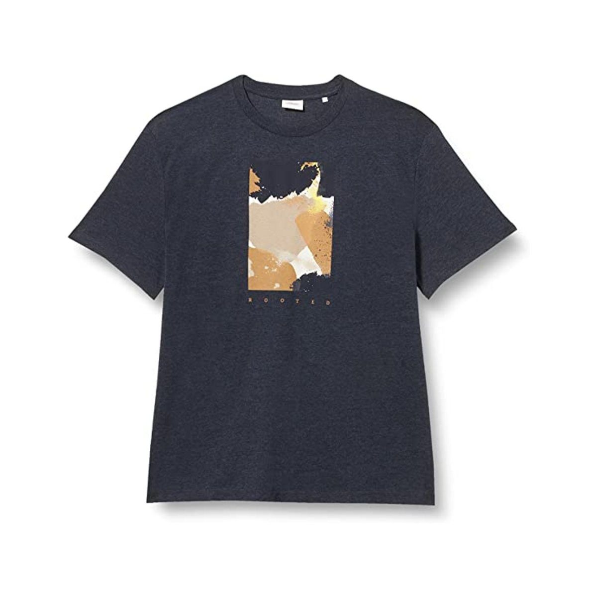 s.Oliver blau (1-tlg) T-Shirt fit regular