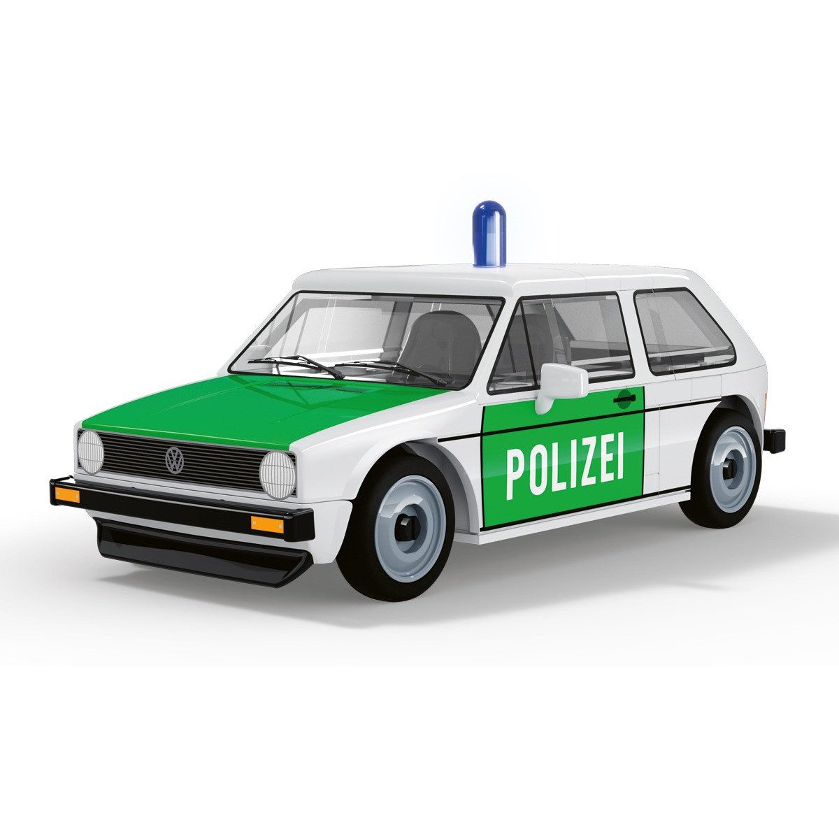 COBI Aufblasbarer Cooler Bausatz Volkswagen Golf I 1974 Polizei grün/weiß 1:35