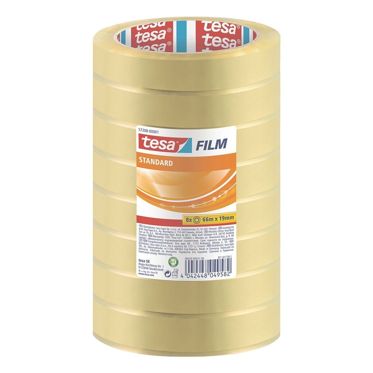 tesa Klebeband Budget (8-St) 19 mm/66 günstig online kaufen