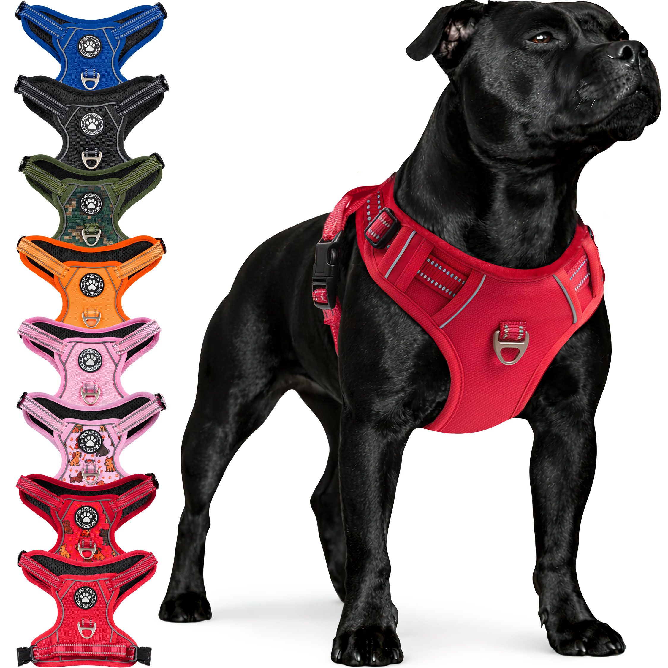 Reichstadt Hunde-Geschirr RS Pets Norwegergeschirr 25RSP083, Polyester, atmungsaktives Netzgewebe und robuster Oxford-Stoff