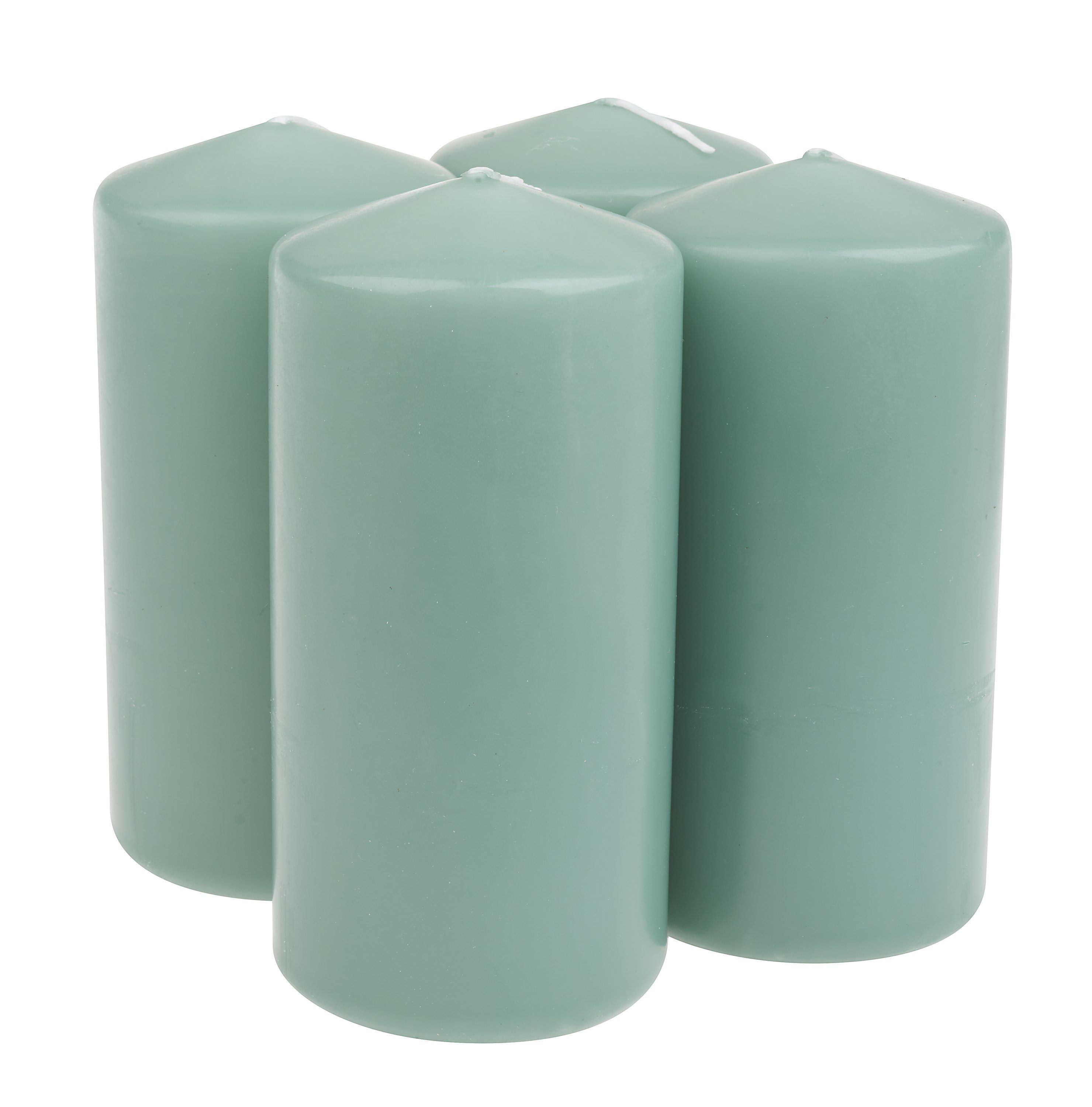 Wiedemann Stumpenkerze Pillar Candles, getaucht, 12 cm x 6 cm x 6 cm, 4er-Pack. € 13,99