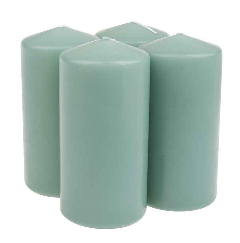 Wiedemann Stumpenkerze »Pillar Candles«, getaucht, 12 cm x 6 cm x 6 cm, 4er-Pack