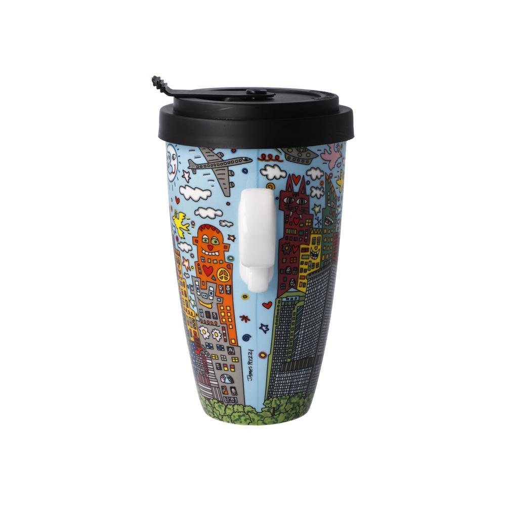 Rizzi Coffee-to-go-Becher China City Day, My - Bone Fine Goebel York New James Künstlertasse