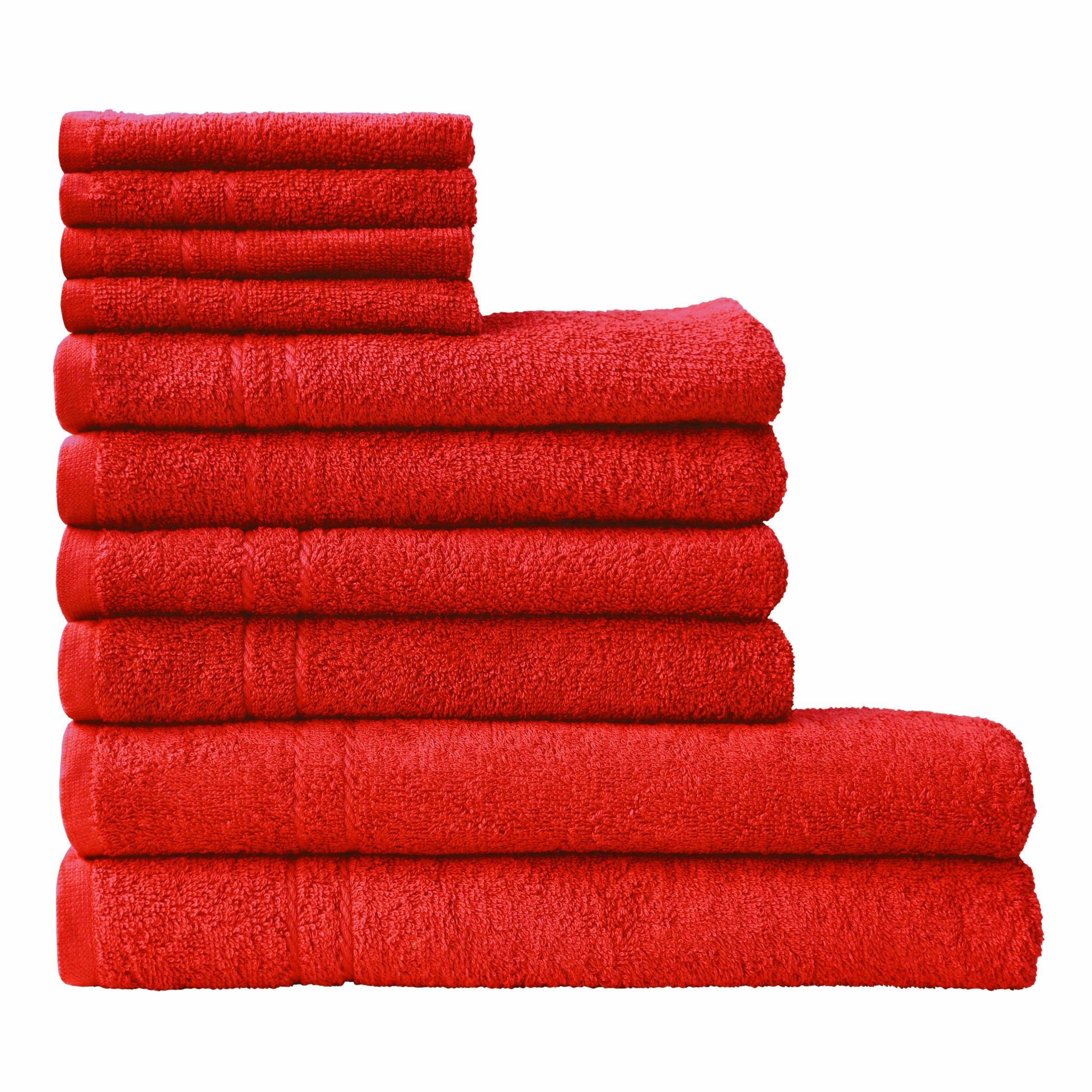 Dyckhoff Handtuch Set Kristall, Walkfrottee (Set, 10-St), mit feiner Bordüre, Duschtücher, Handtücher und Gästetücher