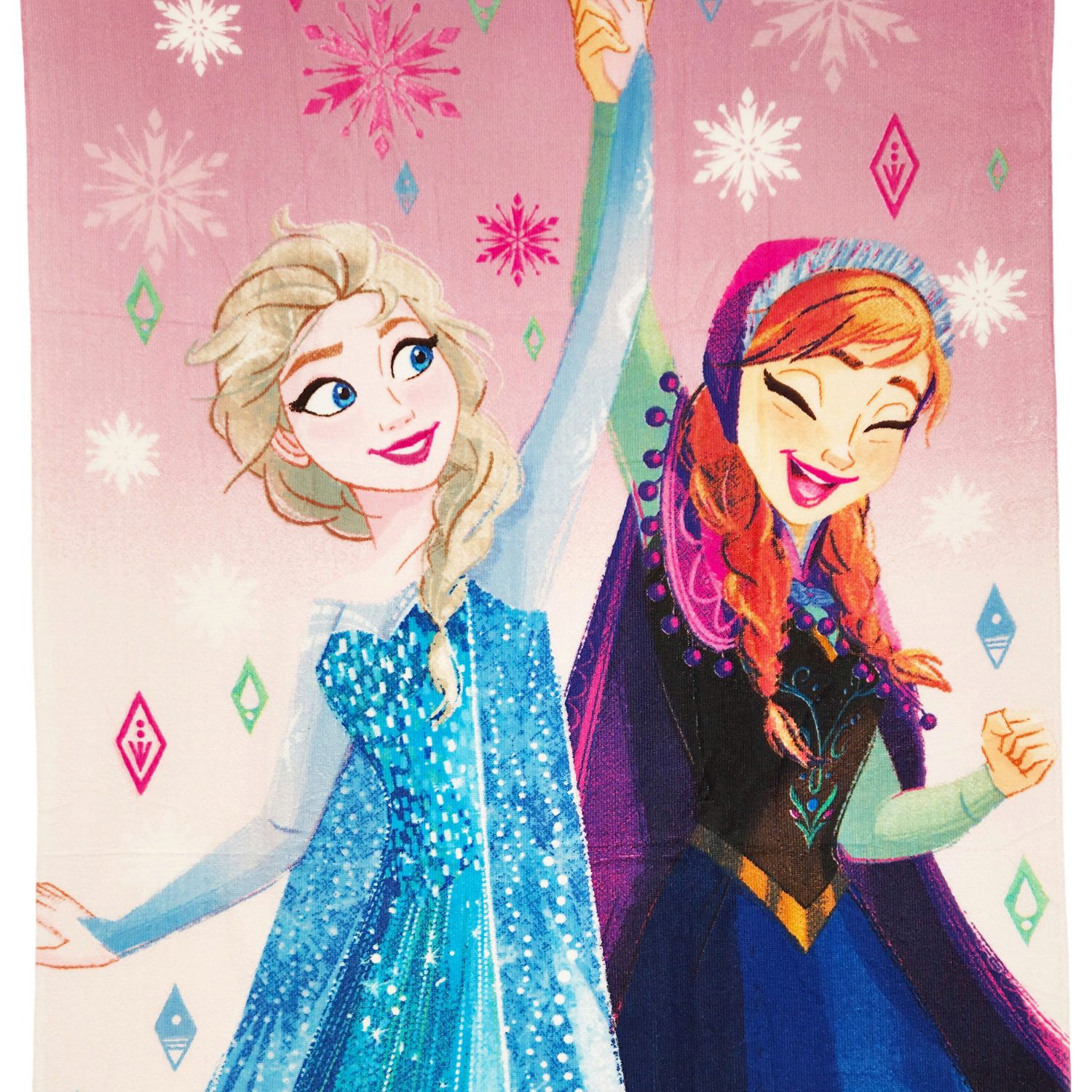 Disney Strandtuch Disney Die Eiskönigin Anna Elsa Olaf Strandtuch Handtuch Badetuch, 70 x 140 cm
