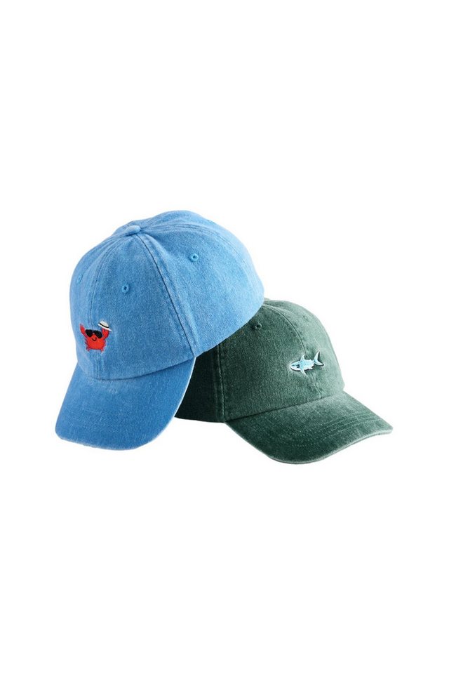 Next Sonnenhut Gewaschene Caps, 2er-Pack (2-St)