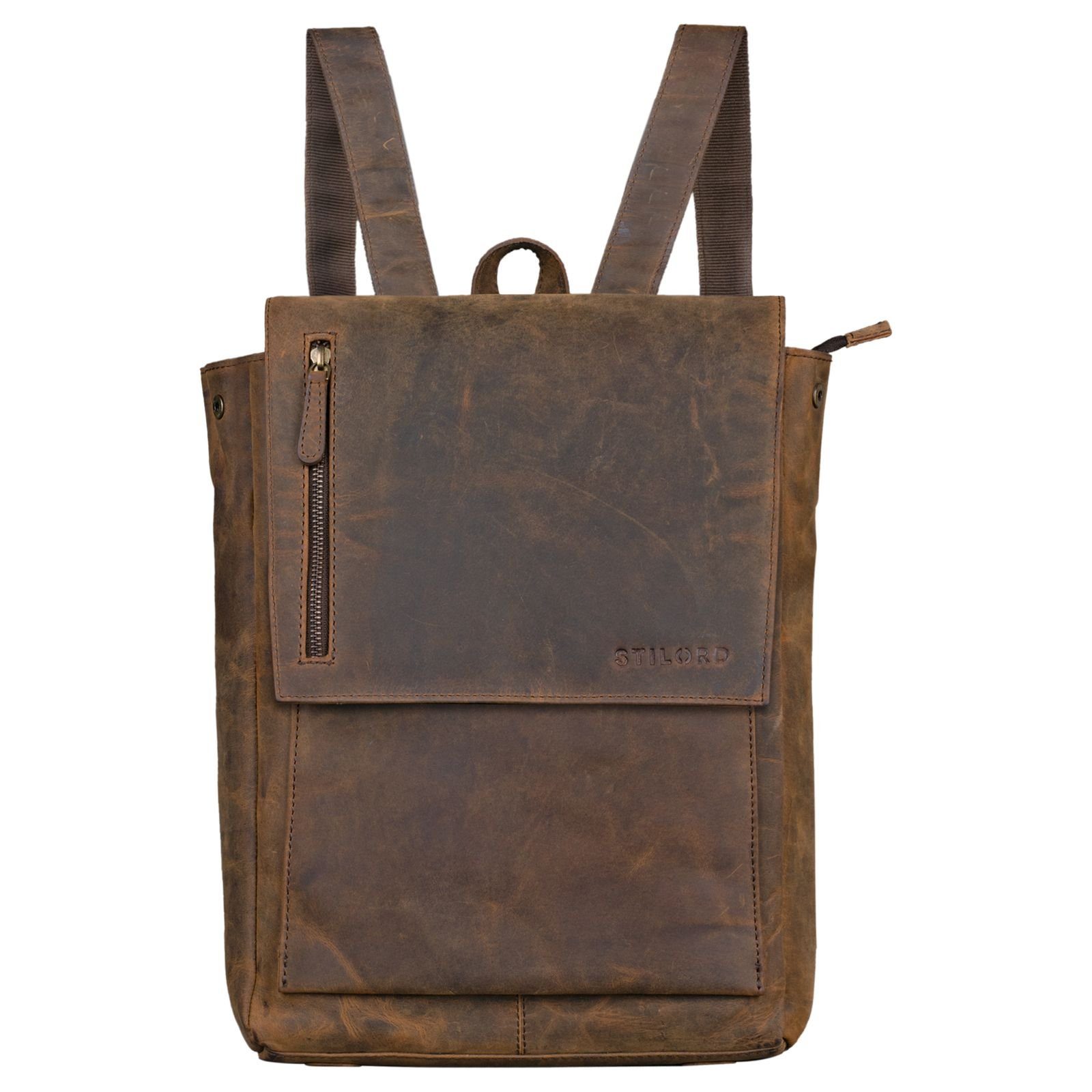 Notebook-Rucksack "Simon" Daypack Rucksack Leder Vintage