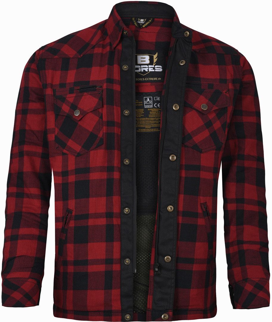 Bores Motorradjacke Lumberjack Premium Motorradhemd Wasserdicht Atmungsakti günstig online kaufen