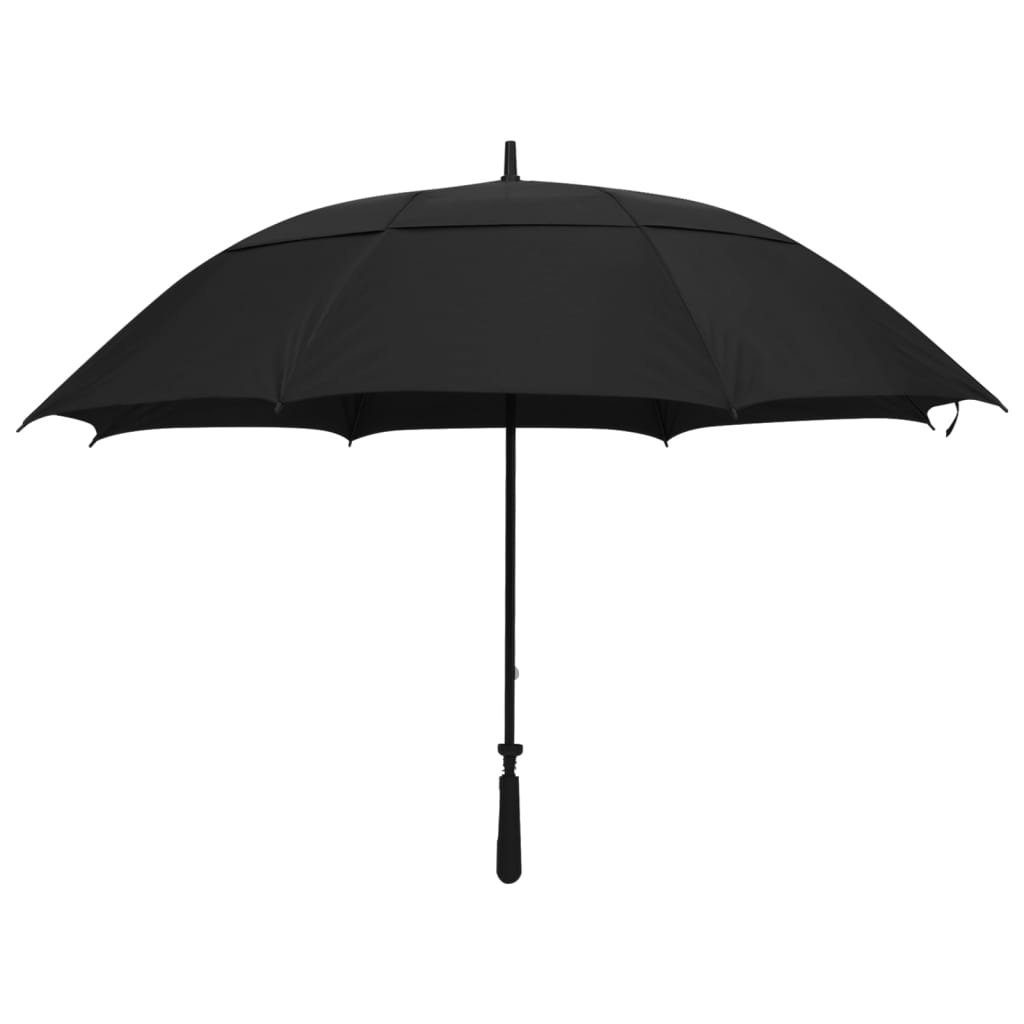 vidaXL Taschenregenschirm Regenschirm Schwarz cm 130