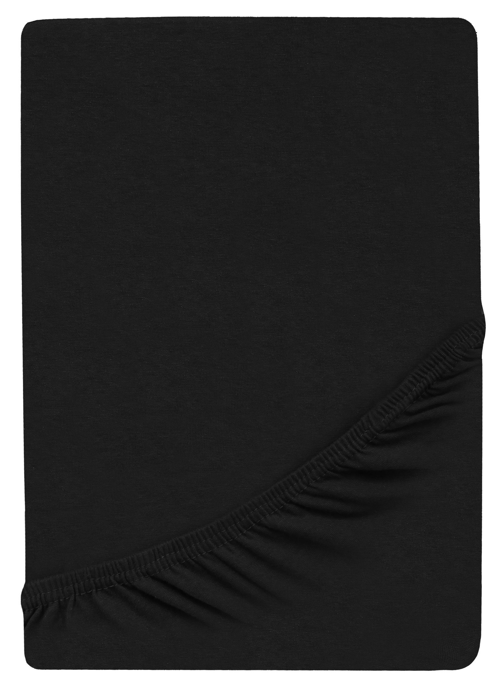 GREEN MARK Textilien Spannbettlaken Jersey Spannbetttuch in vielen Größen und Farben, 100% Baumwolle, Gummizug: rundum, (1 Stück), Jersey Spannbettlaken, Spannbetttuch in vielen Größen und Farben