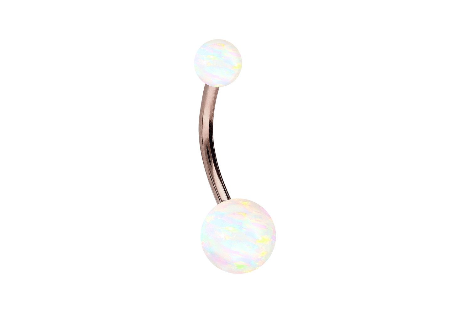 PIERCINGLINE Bauchnabelpiercing Titan Bananabell SYNTHETISCHE OPALE günstig online kaufen