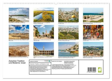 CALVENDO Wandkalender Zwischen Tradition und Moderne: Israel (Premium, hochwertiger DIN A2 Wandkalender 2023, Kunstdruck in Hochglanz)
