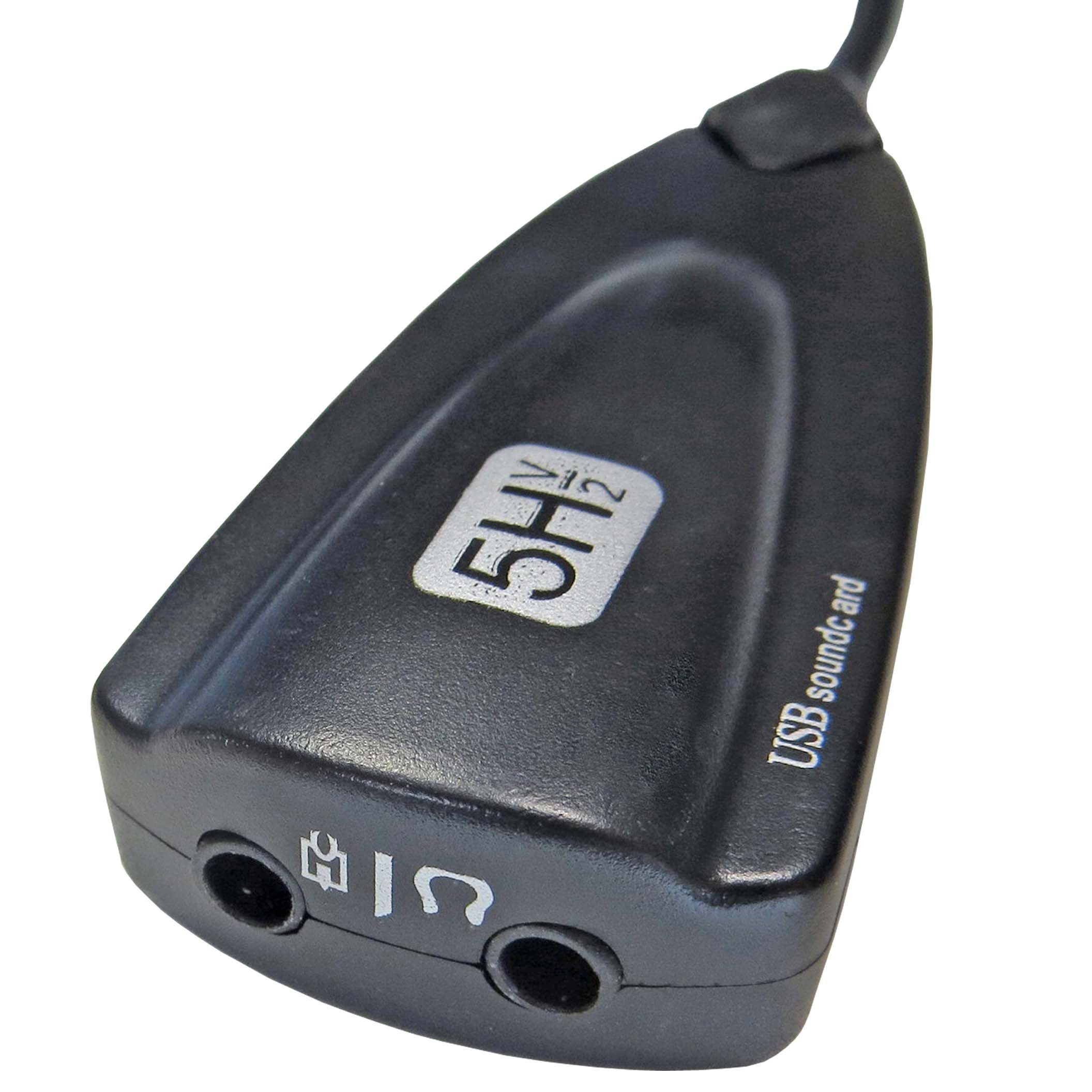 keepdrum keepdrum USB-HA Soundkarte USB-Audio Adapter Audio-Adapter USB Typ A zu 3,5-mm-Klinke, 20 cm, Stromversorgung per USB