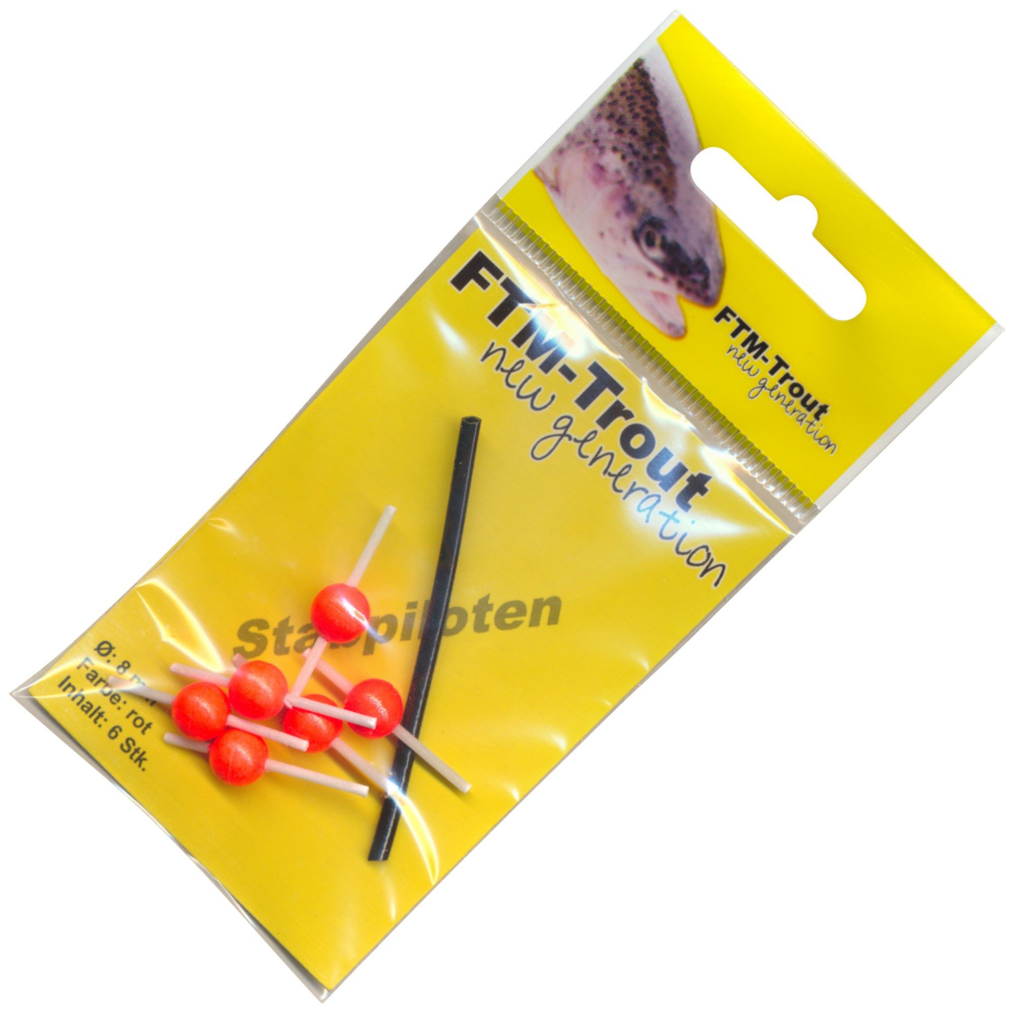 Fishing Tackle Max Forellenpose FTM Stabpiloten 8mm - 6 Pilotposen