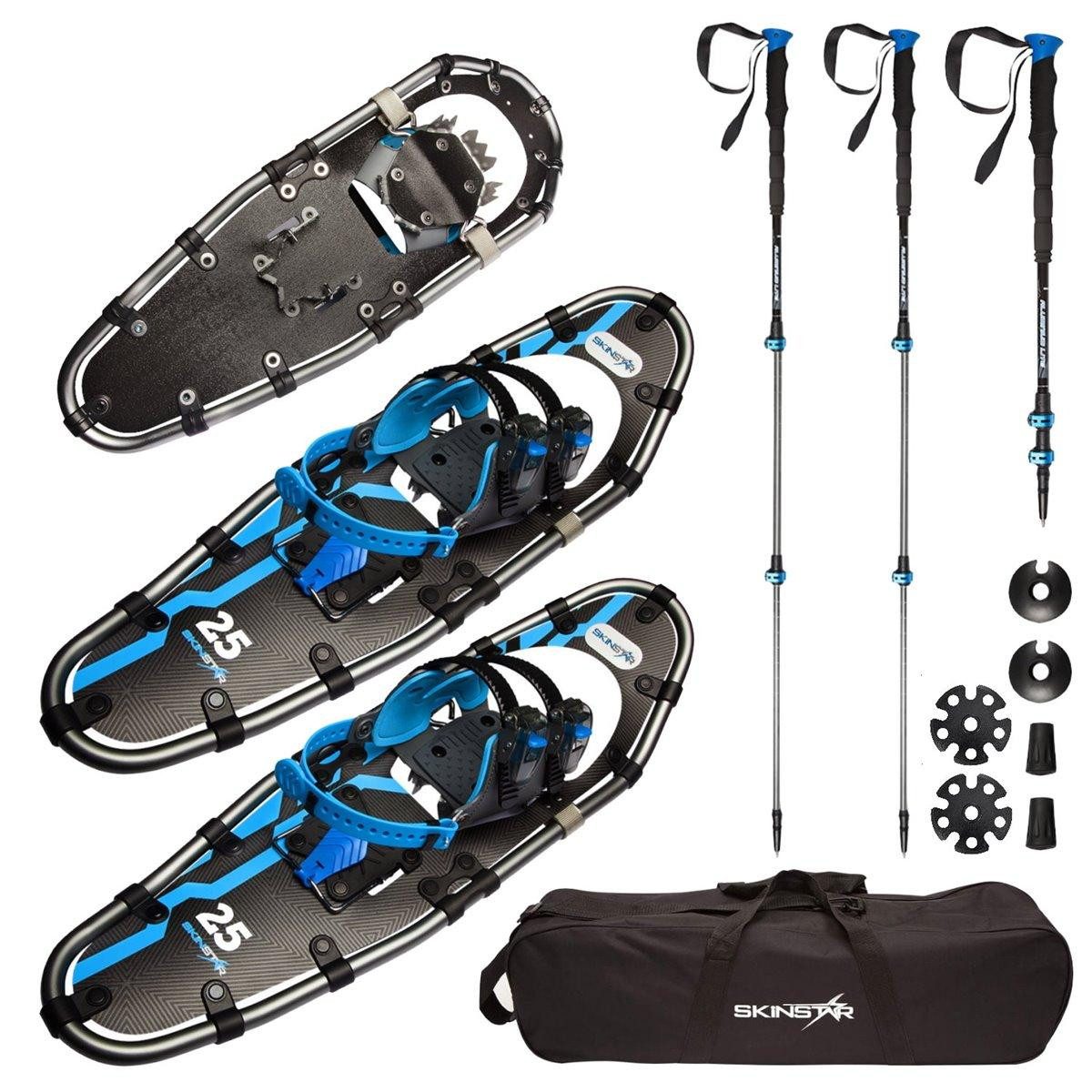 SkinStar Schneeschuhe SKINSTAR Schneeschuhe SET Alu-Rahmen Schneeschuhwandern Tourenski