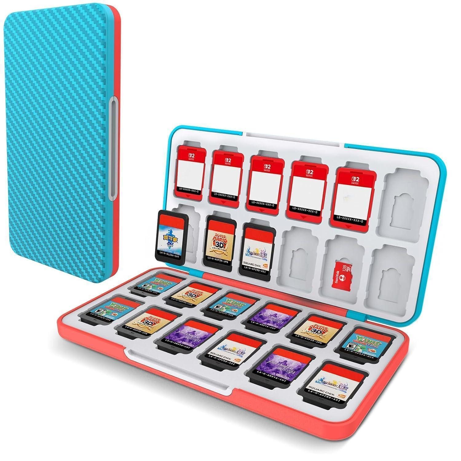 Spielekonsolen-Tasche Switch Game Card Aufbewahrungsbox Tragbare Schutzhülle für OLED
