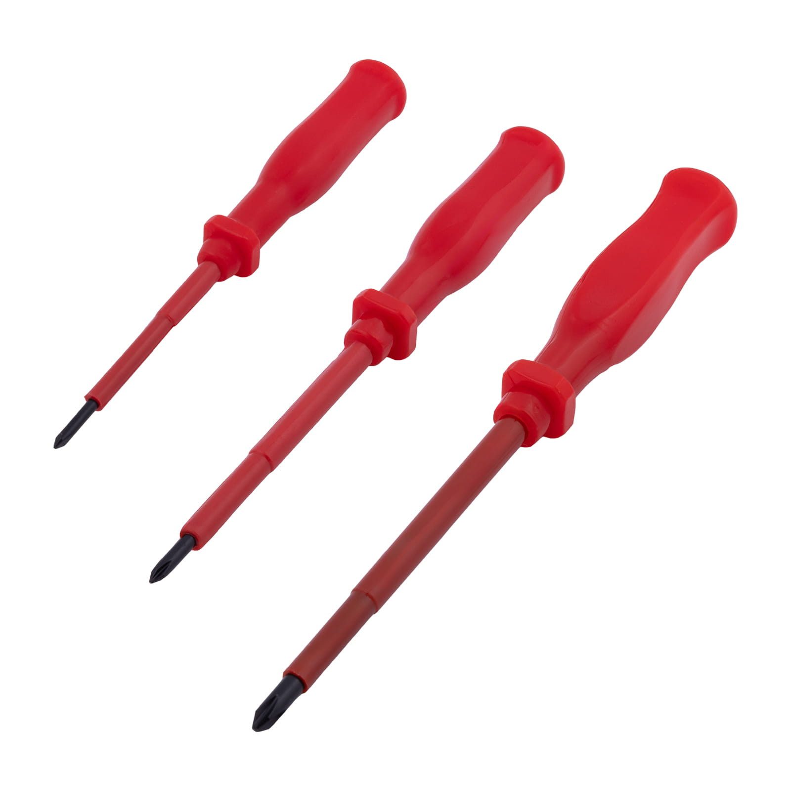 BOOMET Schraubendreher Schraubenzieher Set magnetisch, (6 St), 6-teilig Kreuz Schlitz isoliert magnetisch