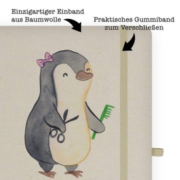 Mr. & Mrs. Panda Notizbuch Hairstylistin Herz - Transparent - Geschenk, neue Frisur, Friseursalo Mr. & Mrs. Panda, Hardcover