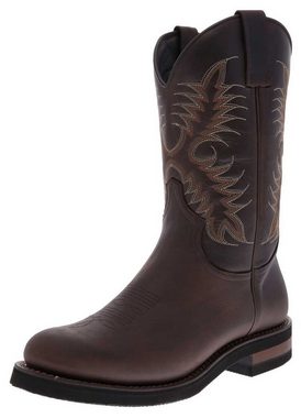 FB Fashion Boots ROPER-C Dunkelbraun Cowboystiefel Rahmengenähter Herren Westernreitstiefel