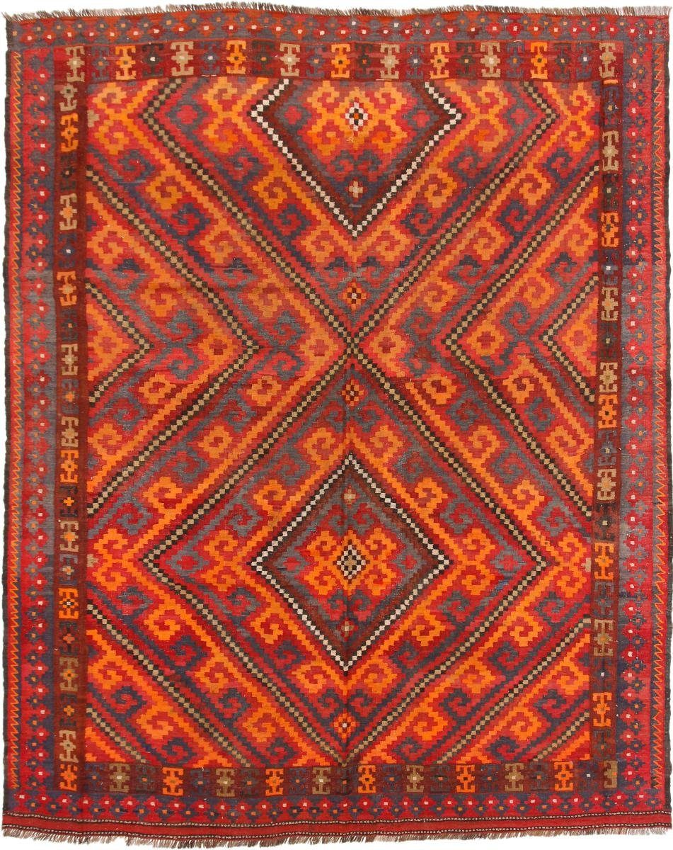 Orientteppich Kelim Afghan Antik 262x328 Handgewebter Orientteppich, Nain Trading, rechteckig, Höhe: 3 mm