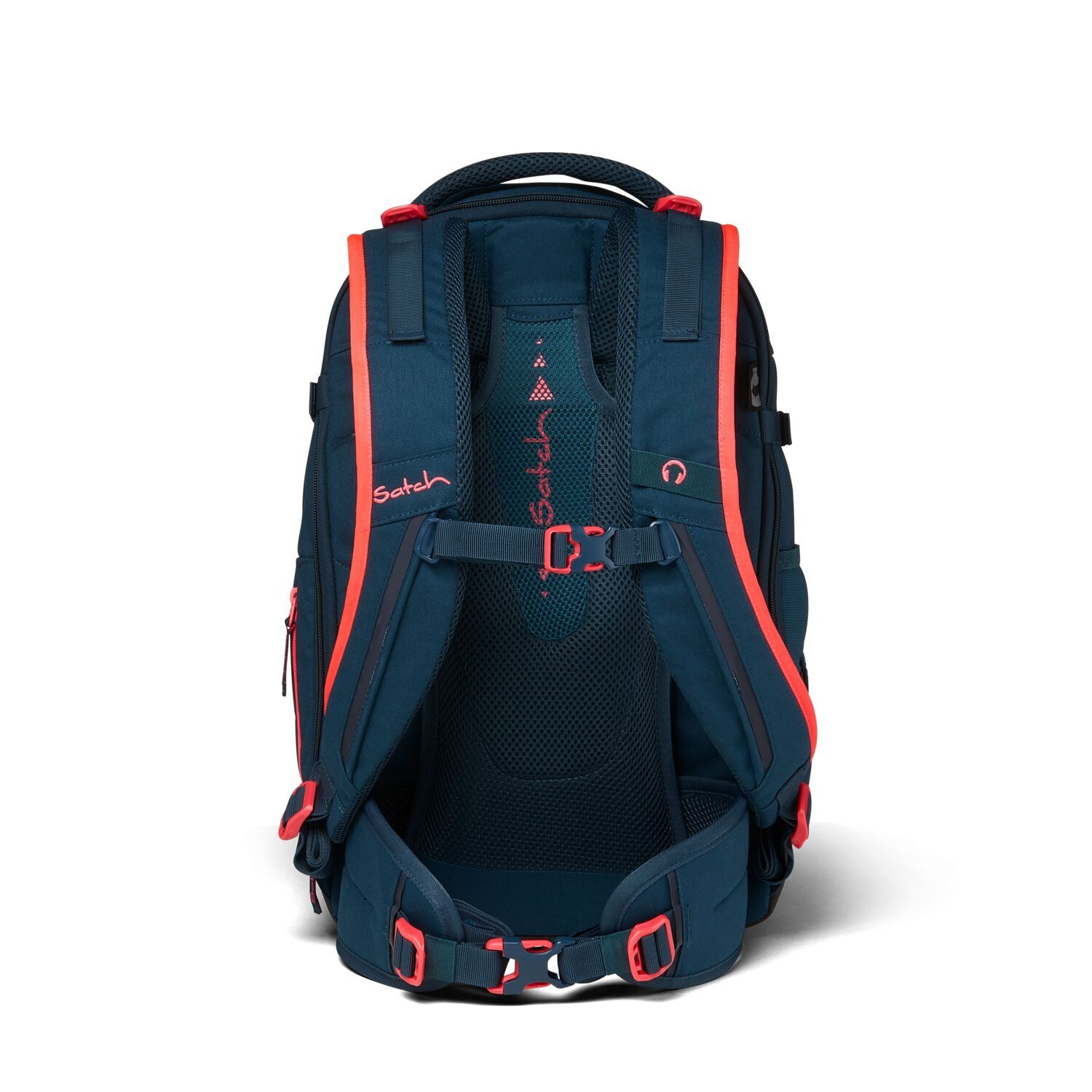 Satch Schulranzen Schulrucksack-Set MATCH Pink Phantom 2-teilig (2-teilig), Laptop-Fach, Your-Size-System, Schulranzen