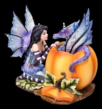 Figuren Shop GmbH Fantasy-Figur Elfen Figur mit Drache - Halloween Hide and Seek - Amy Brown - Deko