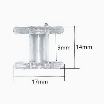 Flächenvorhangschiene Faltenvorhang Doppelwellenrad Zubehör DIY, RefinedFlare, (10-tlg., Faltenvorhang Vorhang Seilrolle Vorhang Ersatzzubehör)