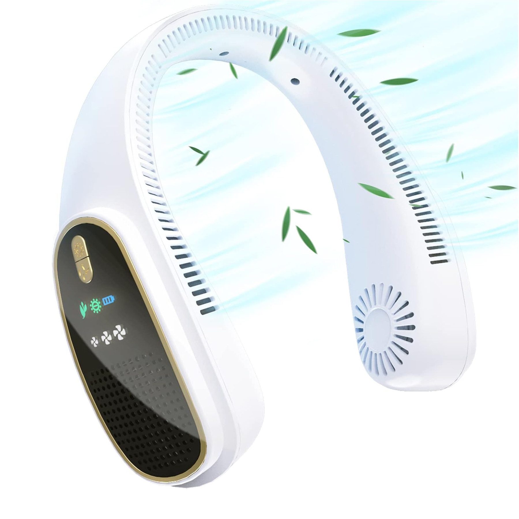Senmudi Mini USB-Ventilator Nackenventilator,blattlose Halsventilator Leise günstig online kaufen