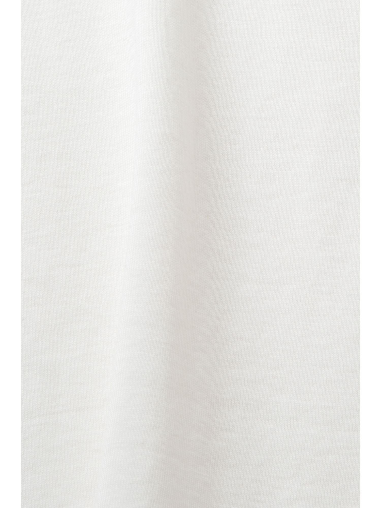 T-Shirt WHITE OFF Baumwolljersey (1-tlg) Esprit aus Logo-T-Shirt