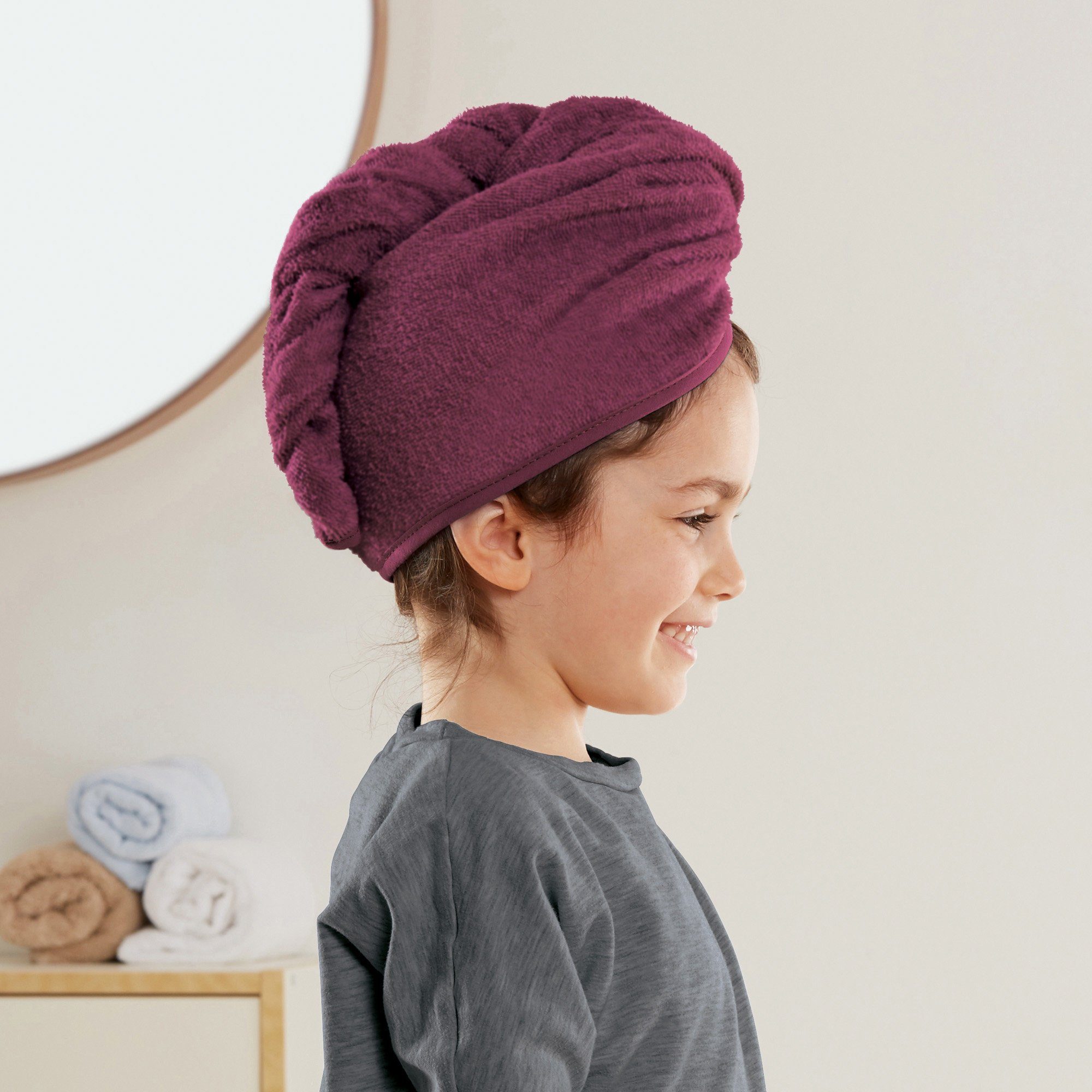 Erwin Müller Handtuch Turban, Frottier, Microfaser Uni