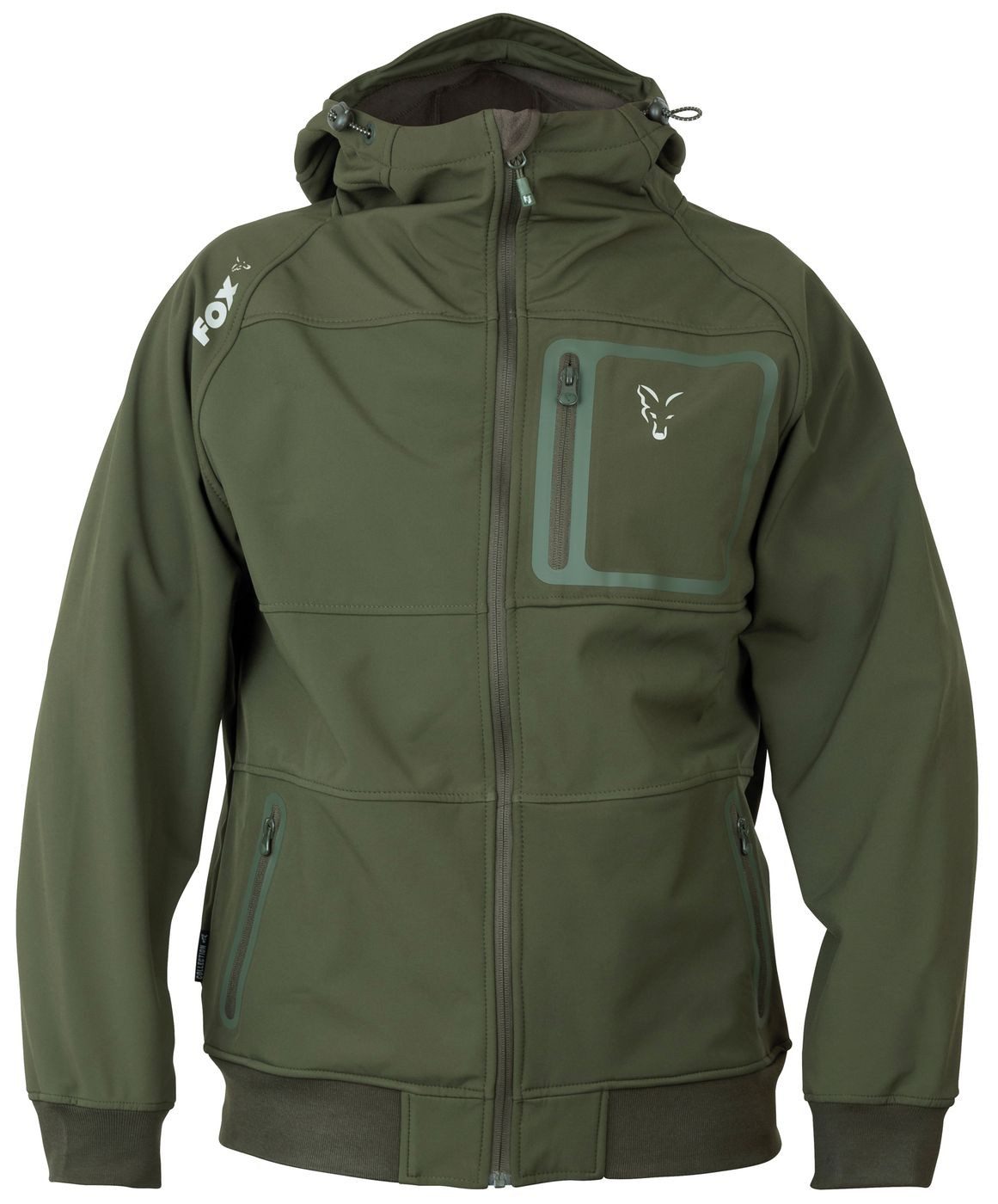 FOX International Kapuzenpullover Fox Collection Greensilver Shell Hoodie - Softshell Pullover