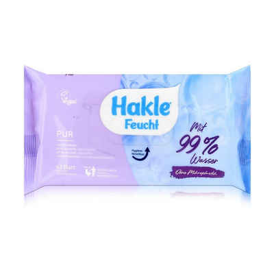 HAKLE feuchtes Toilettenpapier Hakle Feucht Pur mit 99% Wasser 42 Blatt - Toilettenpapier (1er Pack)