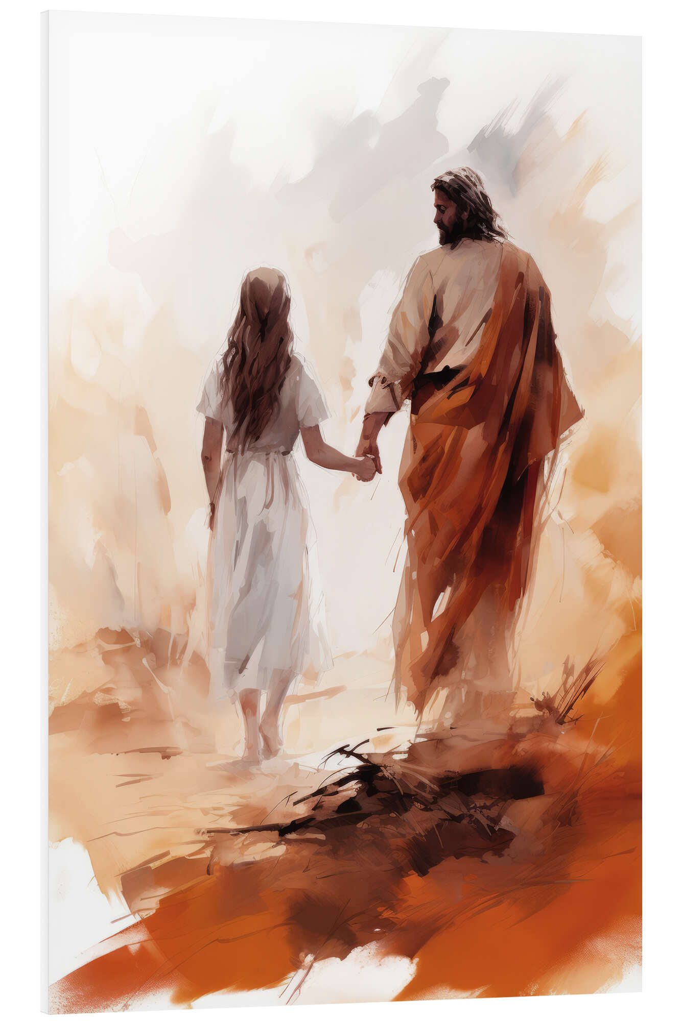Posterlounge Forex-Bild DejaReve, Walk with Jesus, Malerei