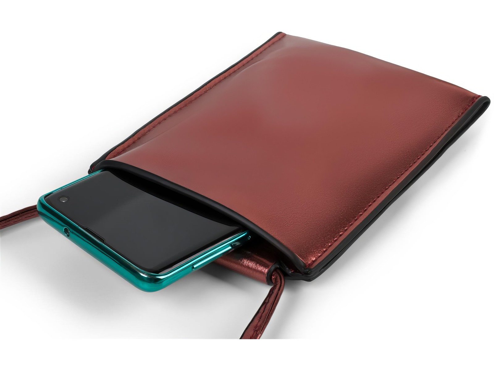 styleBREAKER Smartphonetasche Handy Umhängetasche Metallic (1-tlg)