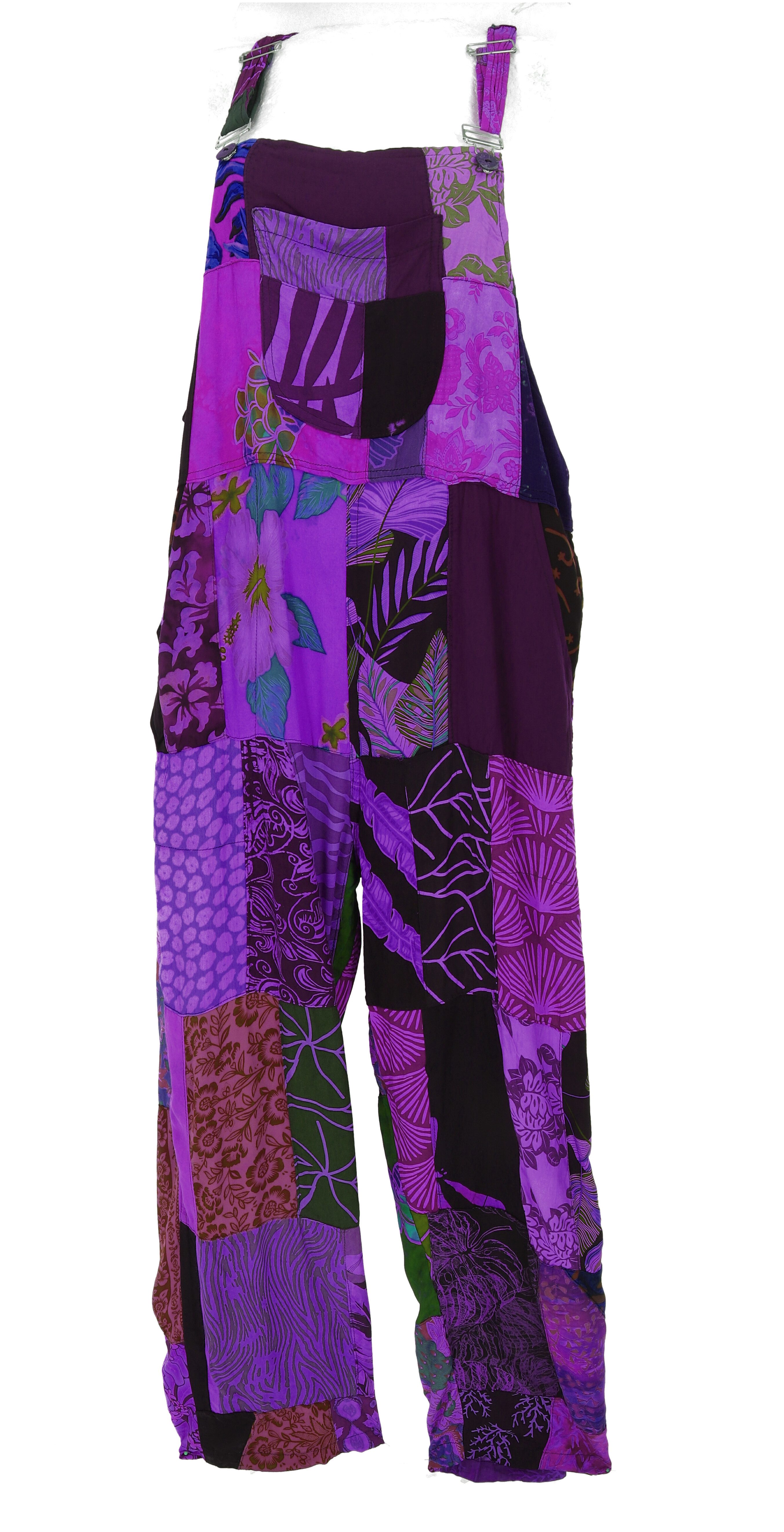Guru-Shop Relaxhose Patchwork Latzhose, upcyceling Sommerjumpsuite.. günstig online kaufen