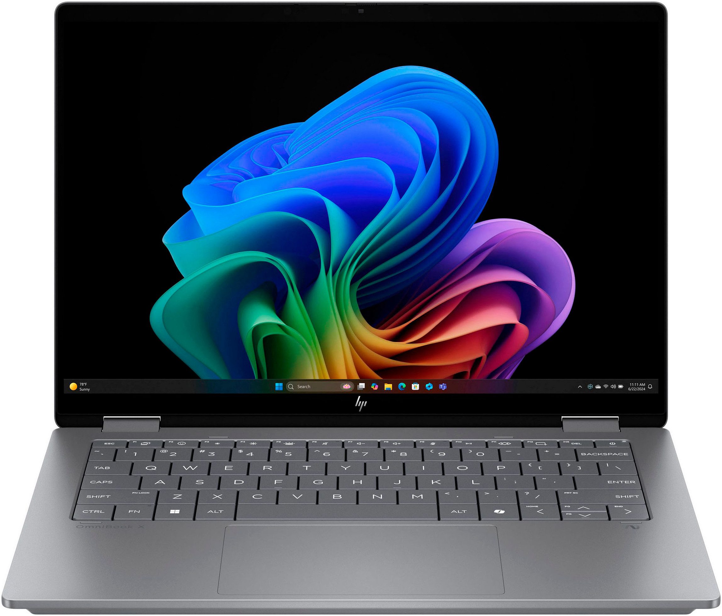 HP OmniBook X Flip 14-fm0272ng Convertible Notebook (35,6 cm/14 Zoll, Intel Core Ultra 7 256V, ARC 140V, 512 GB SSD)