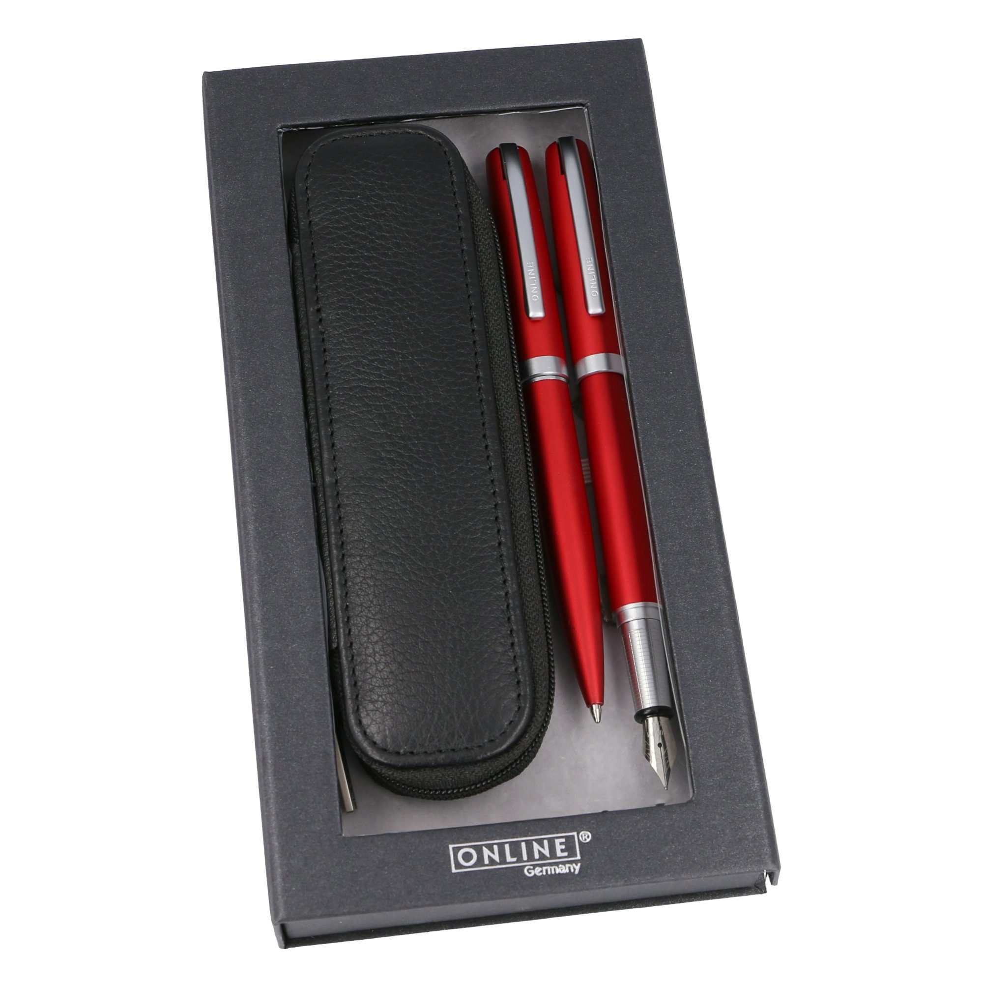 Online Pen Füller Eleganza Schreib-Set Rot
