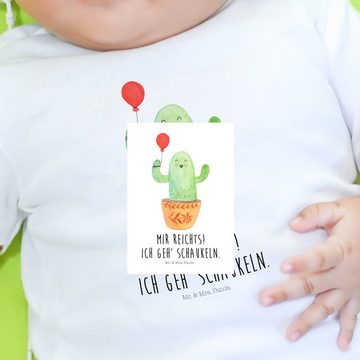 Mr. & Mrs. Panda Strampler Kaktus Luftballon - Weiß - Geschenk, Langarm, Jungen, Neustart, Baby, (1-tlg)