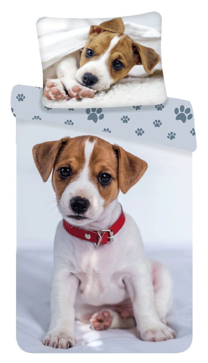 Jerry Fabrics Kinderbettwäsche Bettwäsche Bettbezug Hundewelpe 140 x 200, R günstig online kaufen