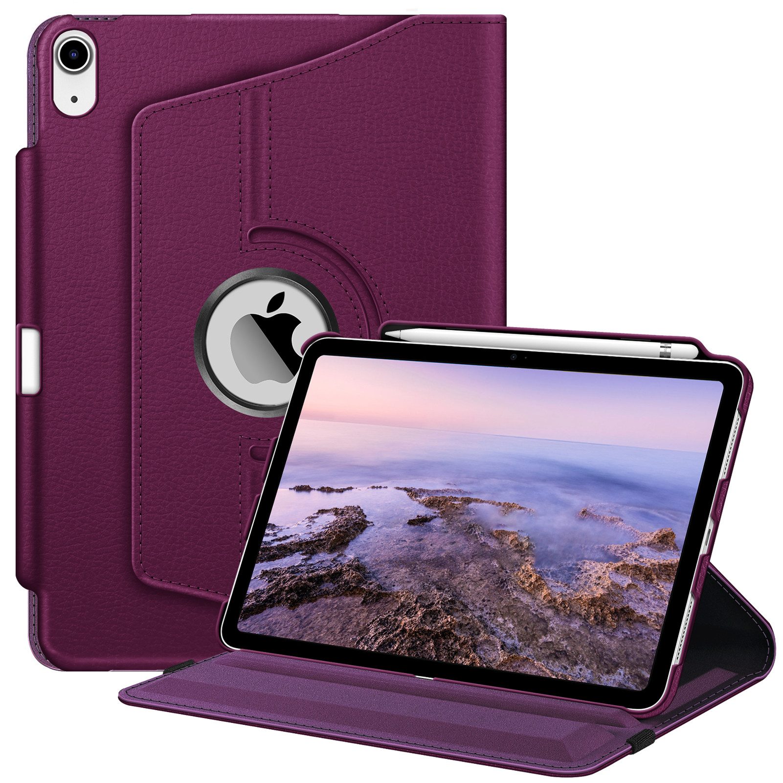 Fintie Tablet-Hülle für iPad 11. Generation 2025 11 Zoll (A16), iPad 10. Generation 2022 10.9 Zoll, mit Pencil Halter, 360 Grad drehbarem Ständer und Auto Schlaf/Wach