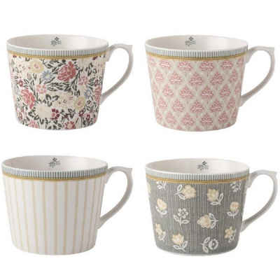 LAURA ASHLEY Tasse »Henkelbecher-Set Tea Collectables Gelb (4-teilig)«